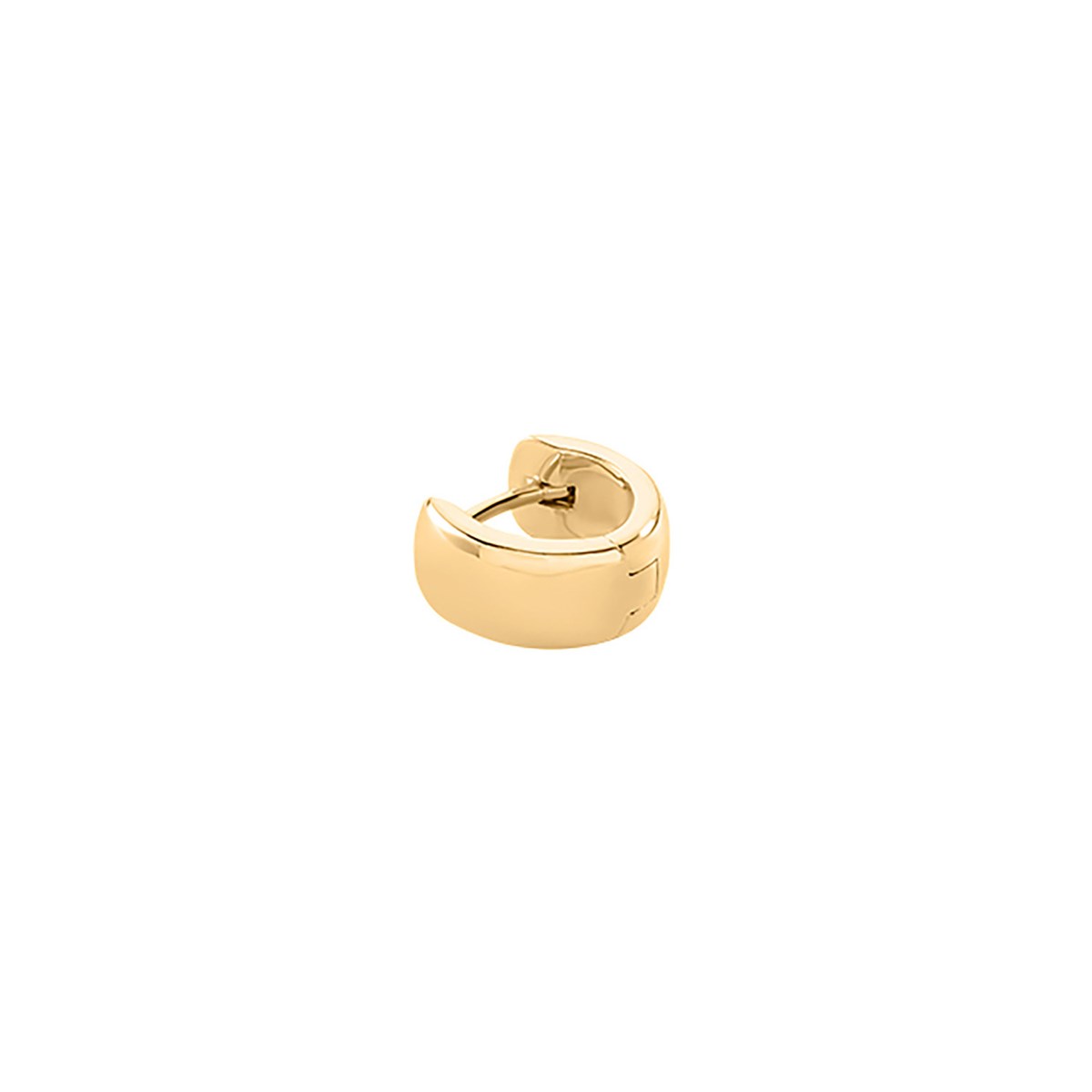 Piercing créole Agatha Anna dodue argent doré