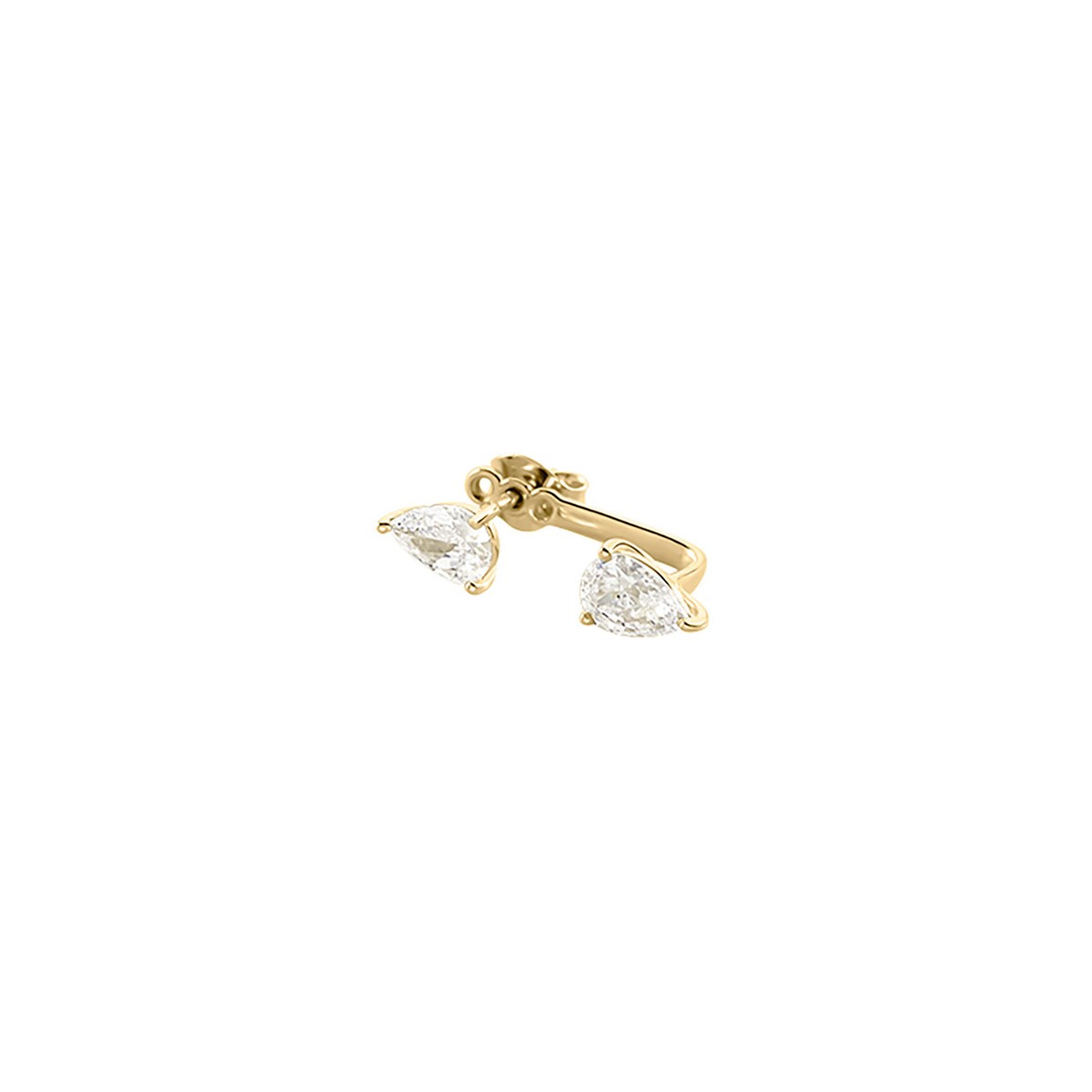 Piercing puce Agatha Dora argent doré goutte oxyde