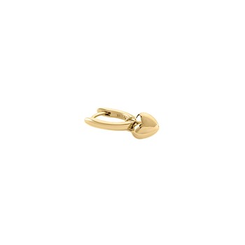 Piercing créole Agatha Bela coeur argent doré
