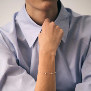 Bracelet Agatha Adorée coeurs en oxydes