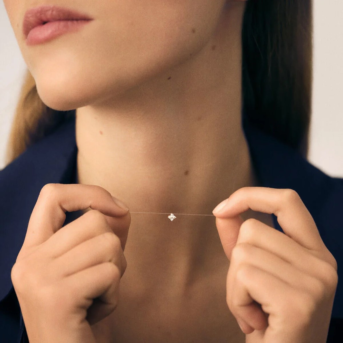 Collier Agatha Beloved fil magique argent rhodié - vue 2