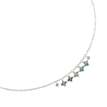 Collier Agatha Beloved argent rhodié pampilles oxyde