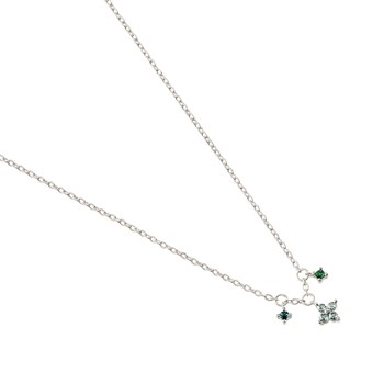 Collier Agatha Beloved argent rhodié 3 pampilles
