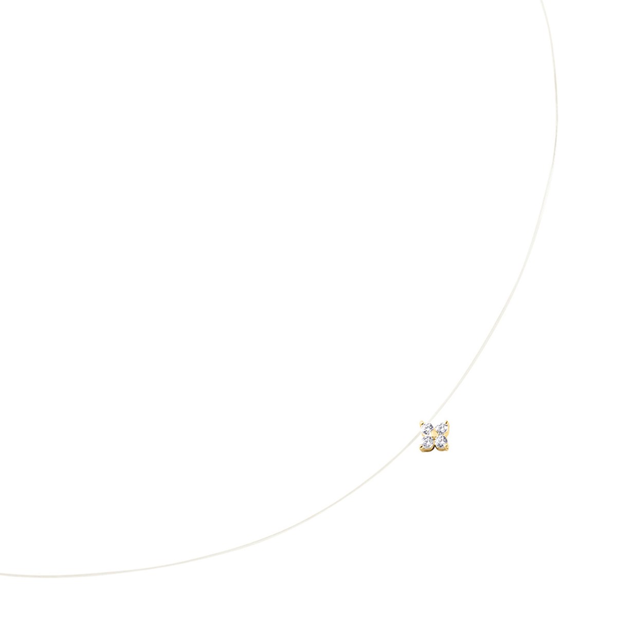 Collier Agatha Beloved fil magique argent doré