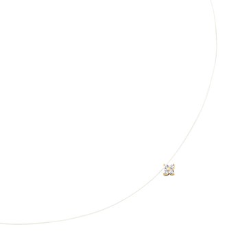 Collier Agatha Beloved fil magique argent doré