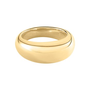 Bague jonc Agatha Alexine bombée argent doré