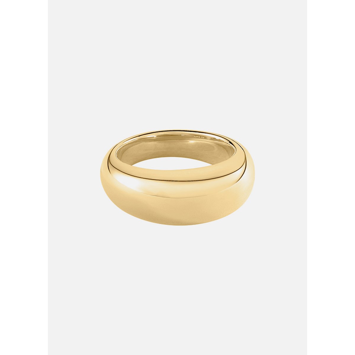 Bague jonc Agatha Alexine bombée argent doré - vue 3