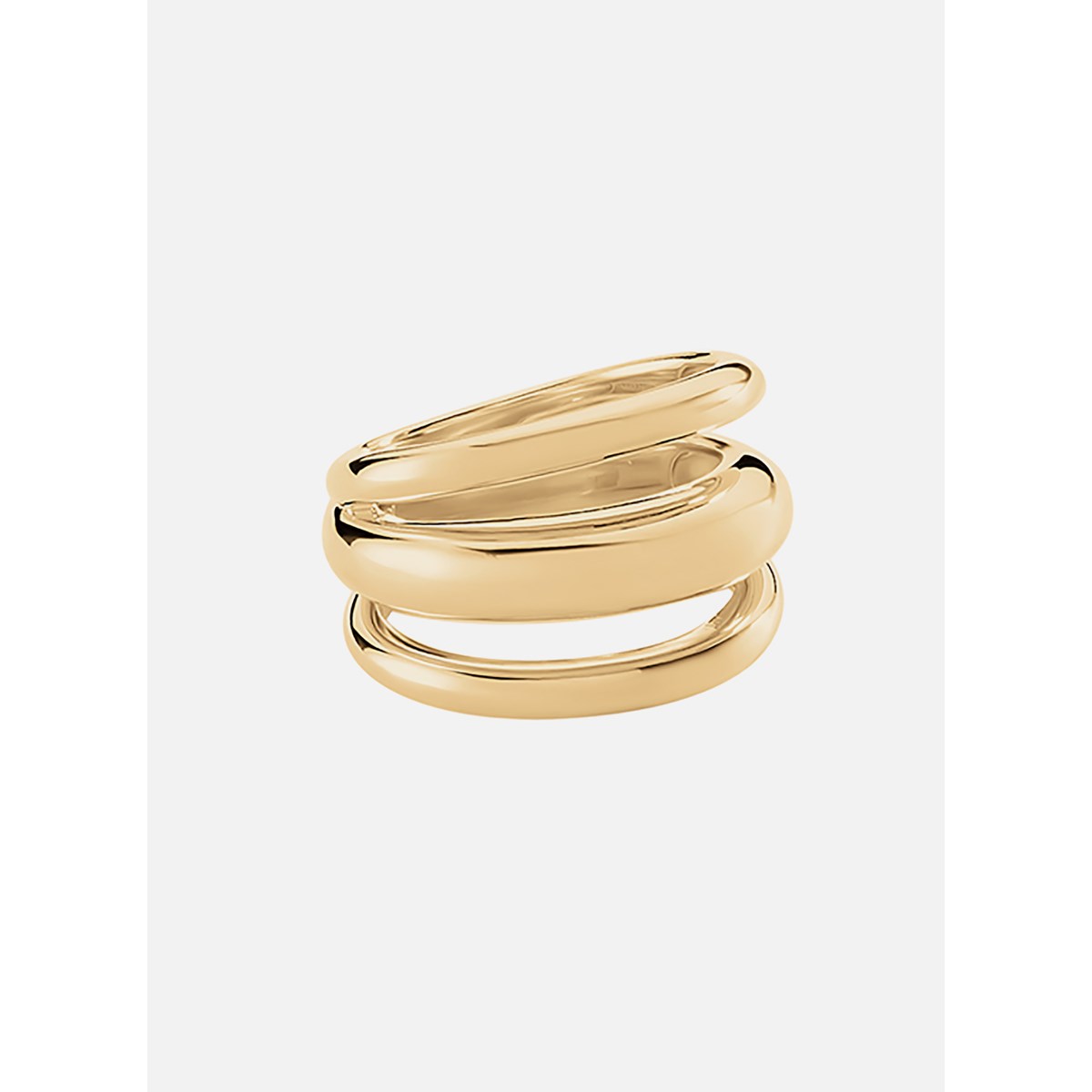 Bague Agatha Trijonc argent doré - vue 3