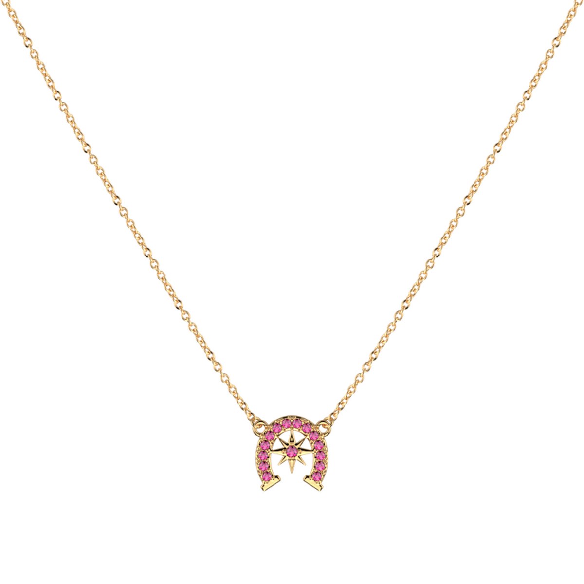 Collier Les Georgettes doré fer à cheval rose
Collection Les Cadettes