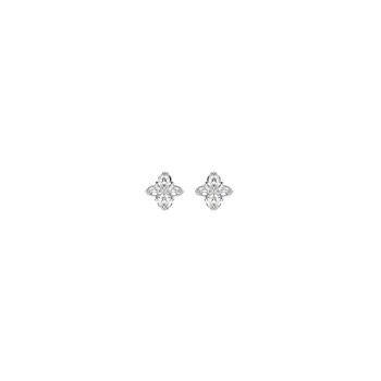 Boucles d'oreilles Les Cadettes argenté Fleurs