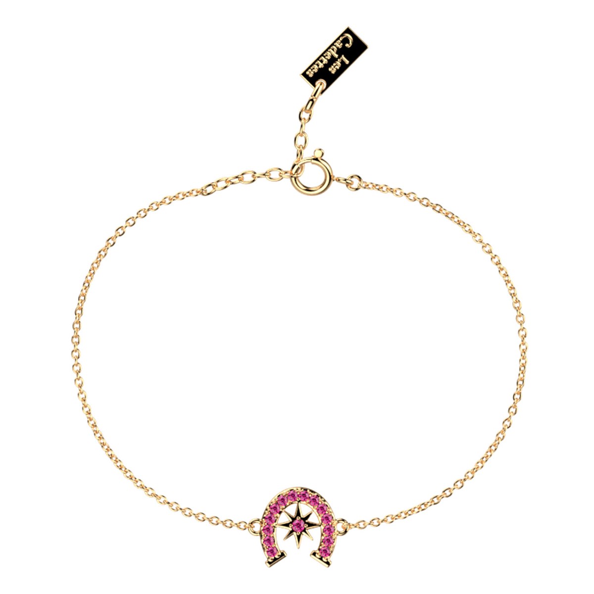 Bracelet Les Georgettes doré fer à cheval rose
Collection Les Cadettes