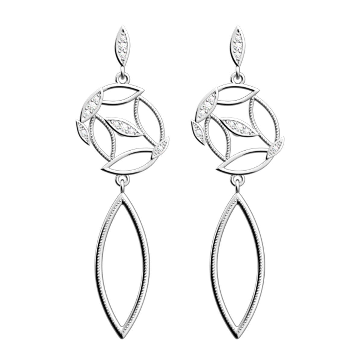 Boucles d'oreilles Les Georgettes Arbre de vie
argentées 16 mm Collection Les Précieuses