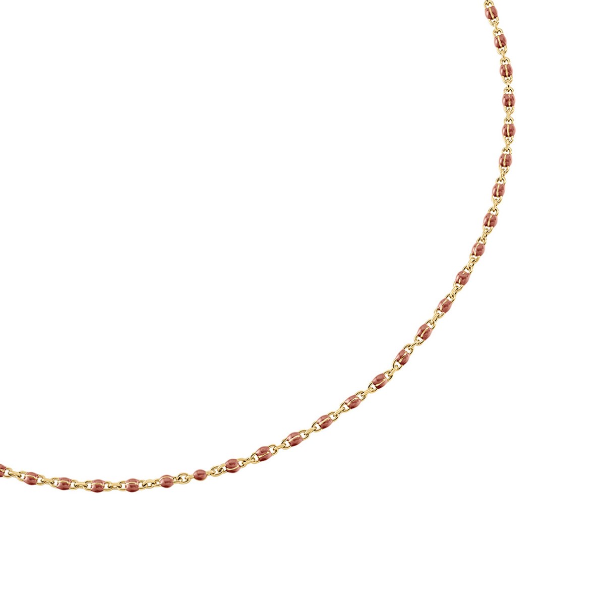 Collier Agatha Smarty doré perles émail corail