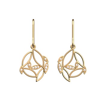 Boucles d'oreilles Les Georgettes Arbre de vie
dorées Collection Les Intemporels