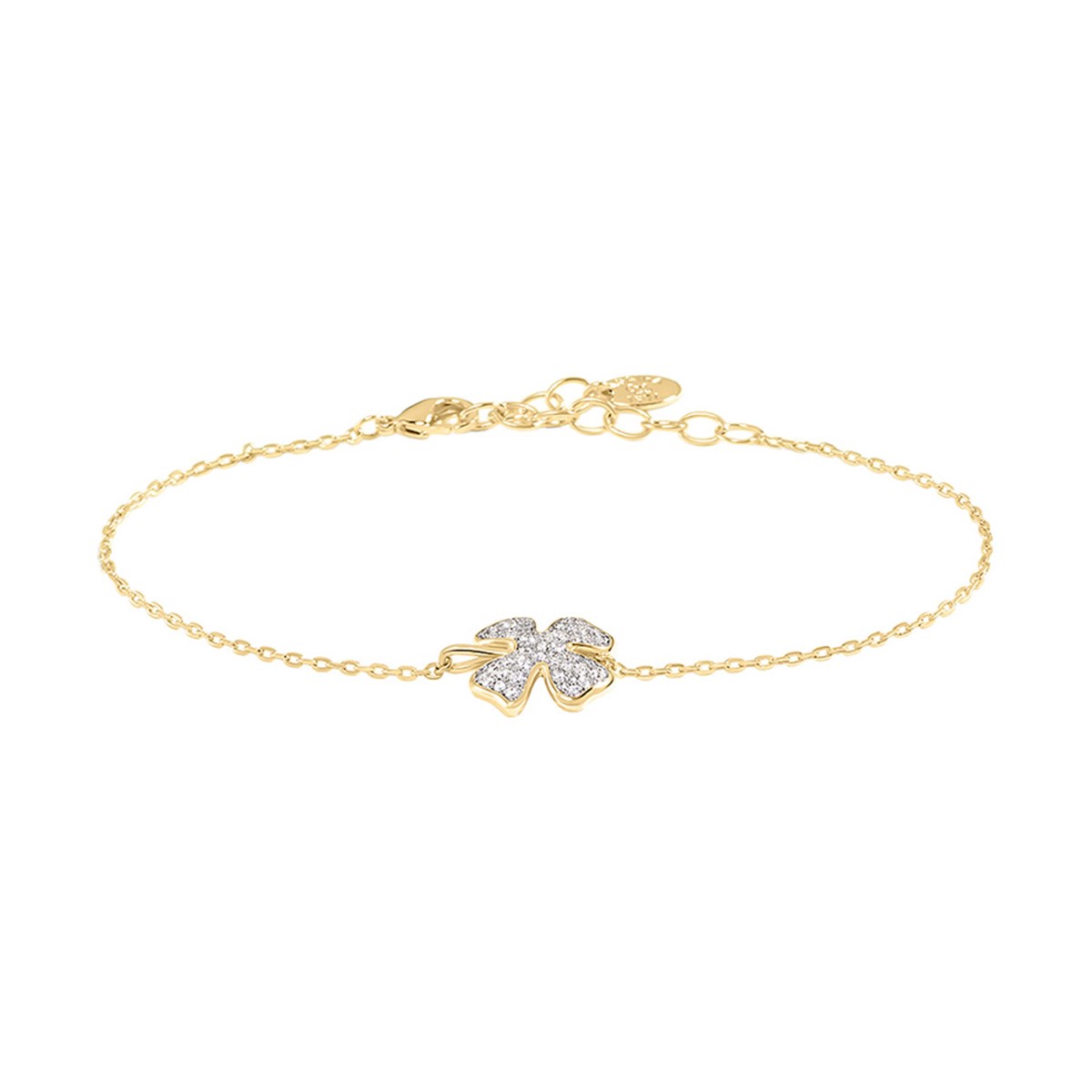 Bracelet Agatha Felicia doré trèfle