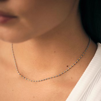 Collier Agatha Smarty doré perles émail bleu roi