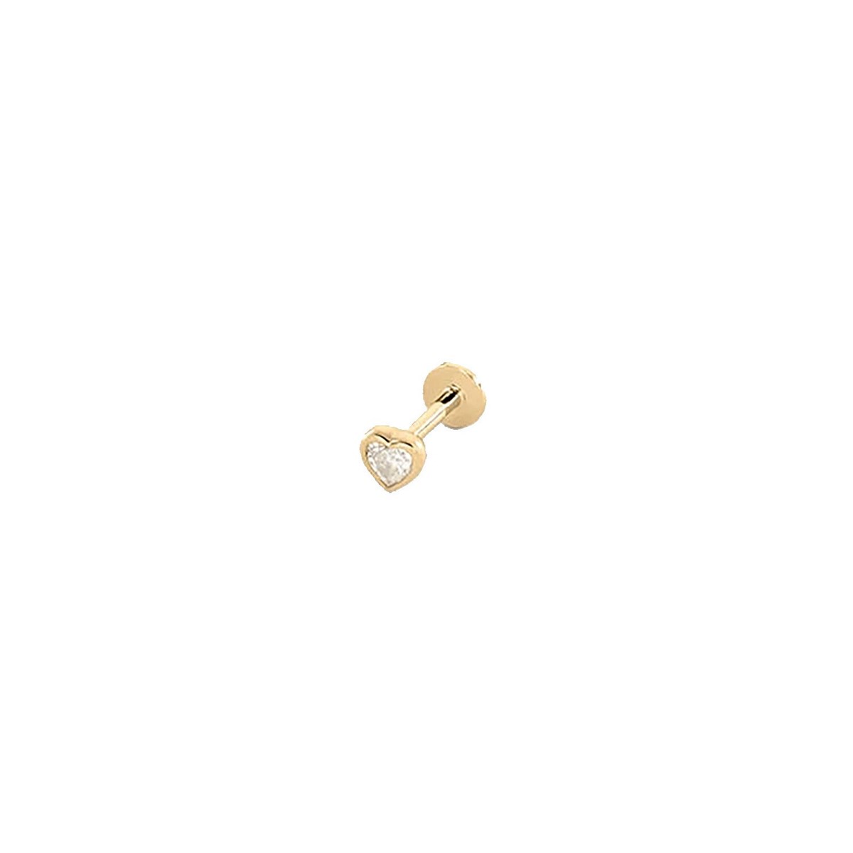 Piercing Agatha Assia Hélix et tragus coeur oxyde