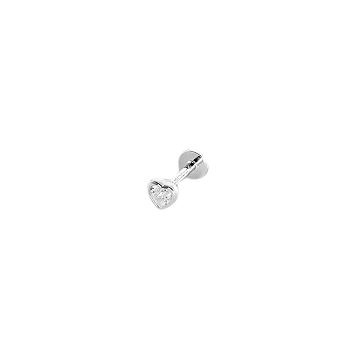 Piercing Agatha Assia Hélix et tragus coeur argent