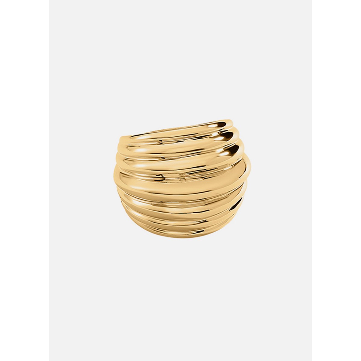 Bague Agatha Maria Pombo laiton doré T54 - vue 3