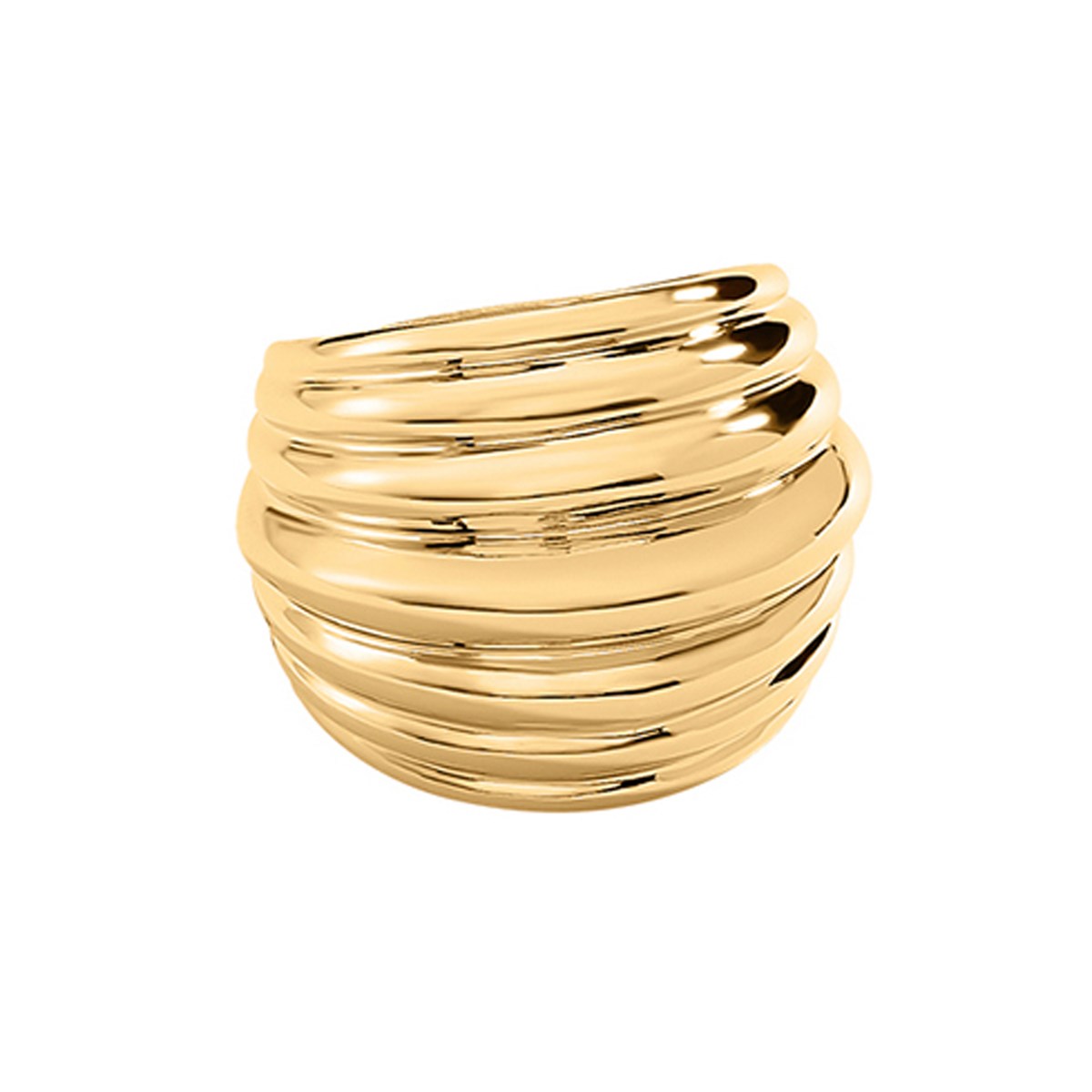 Bague Agatha Maria Pombo laiton doré T54 - vue 4