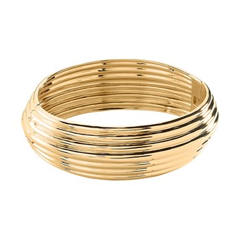 Bracelet jonc Agatha Maria Pombo laiton doré