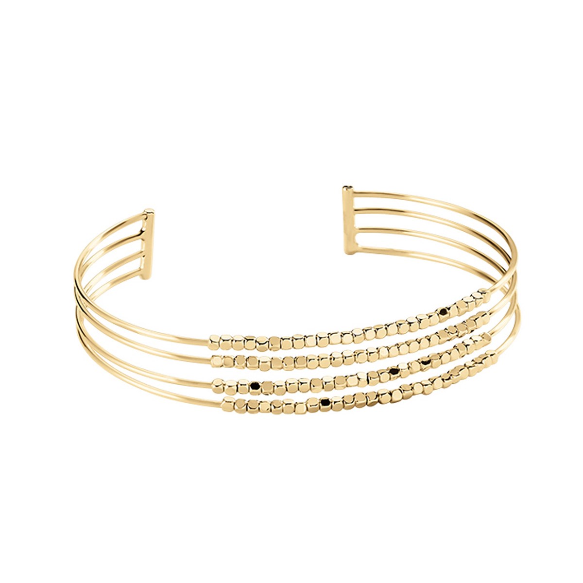 Bracelet manchette Agatha Creobill laiton doré