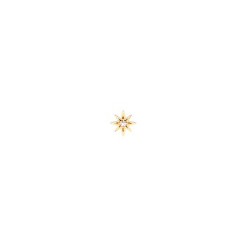 Piercing Les Cadettes Star oxyde blanc
laiton doré