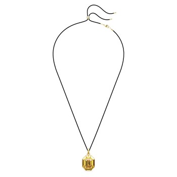Collier Swarovski Lucent doré octogone jaune
