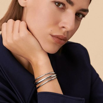 Manchette Agatha Trijonc argent