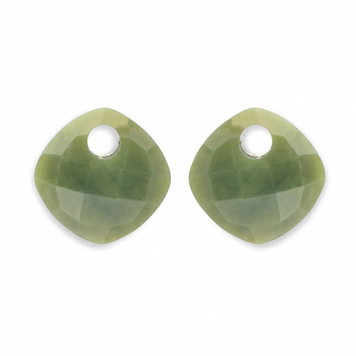 Pierres boucles d'oreilles Sparkling Jewels
jade forme coussin