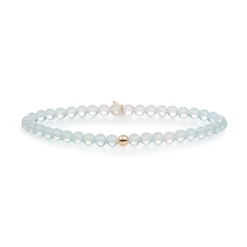 Bracelet Sparkling Jewels Saturne Small
Opalite  argent plaqué or