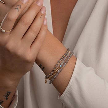 Bracelet Sparkling Jewels Saturne Small
Labradorite argent plaqué or
