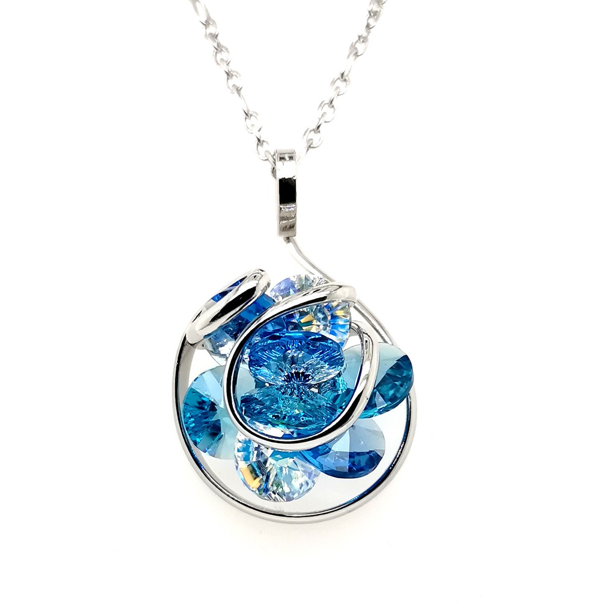 Collier Andrea Marazzini Rhodium Ninfea Mix Blue