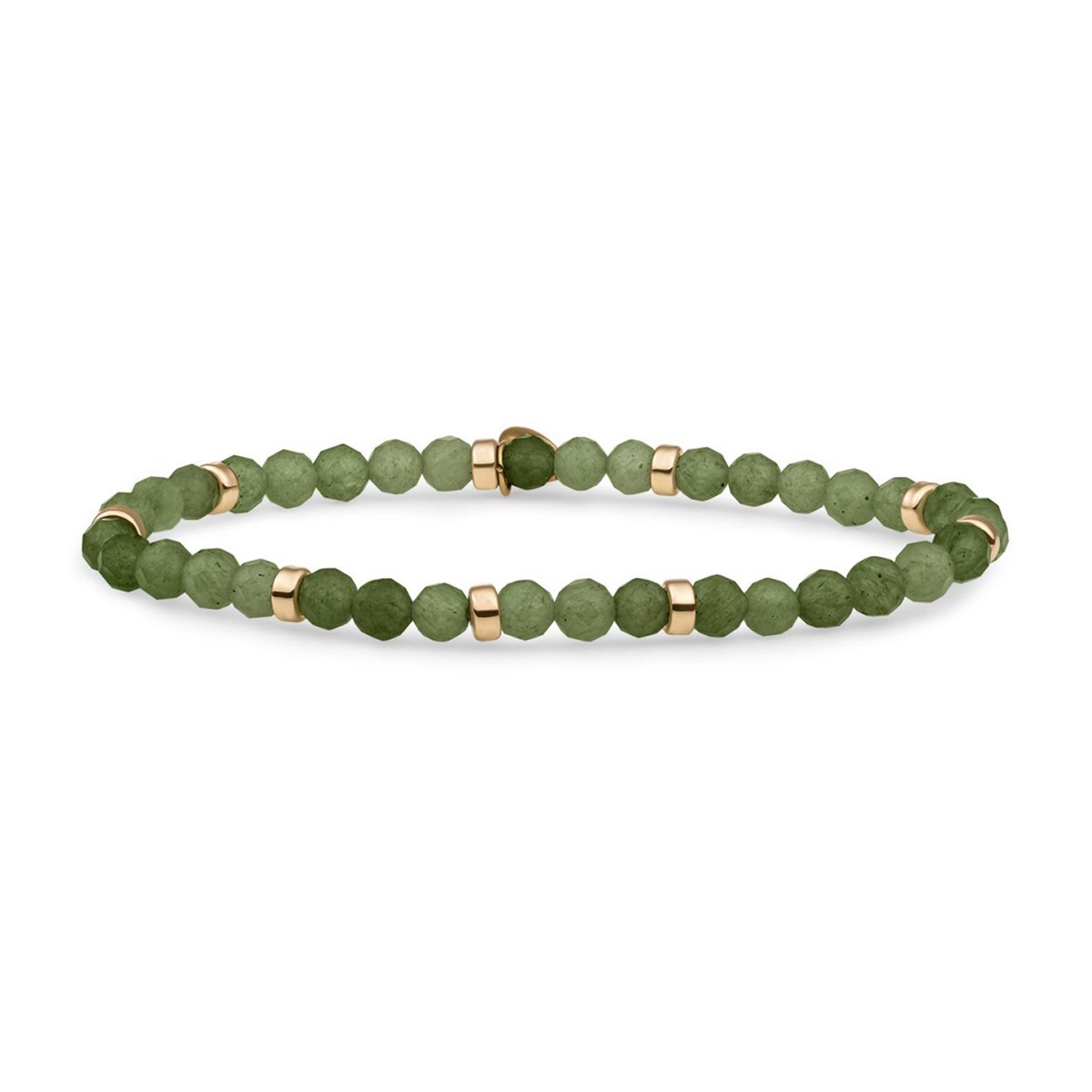 Bracelet Sparkling Jewels Interstellaire Rond
Lime jade Argent plaqué or