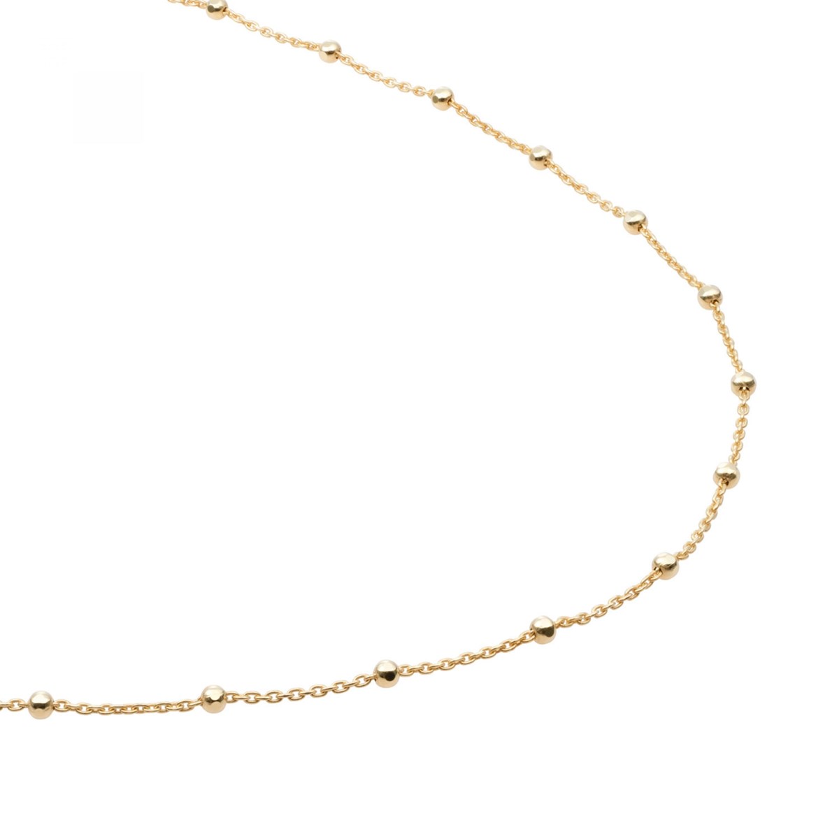 Chaîne Sparkling Jewels billes
Argent plaqué or