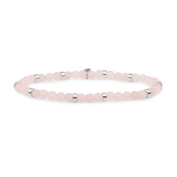 Bracelet Sparkling Jewels Interstellaire rond
Quartz rose argent