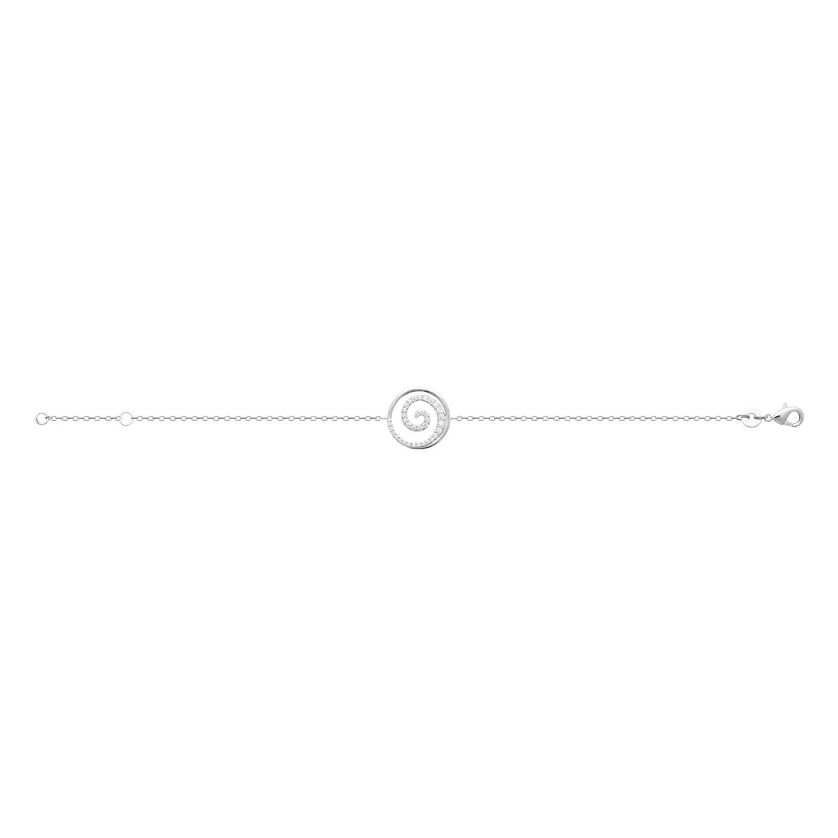 Bracelet Brillaxis Spirale argent OZ - vue 3