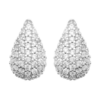 Boucles d'oreilles Brillaxis goutte argent OZ