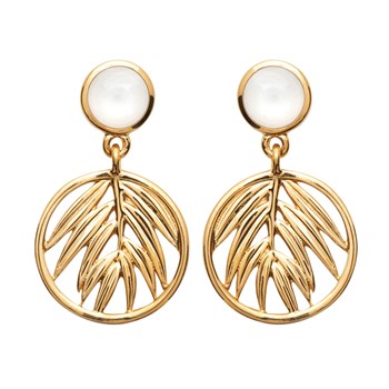 Boucles d'oreilles Brillaxis plaqué or
Nacre feuille