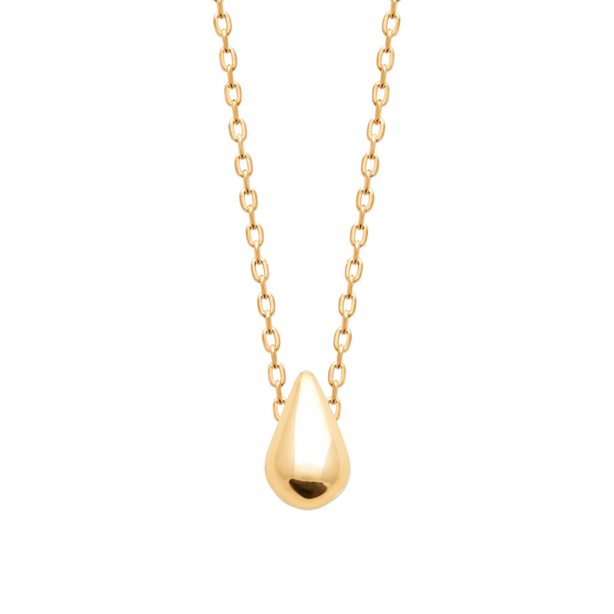 Collier Brillaxis goutte plaqué or