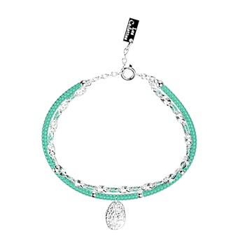 Bracelet multirang Les Cadettes perles turquoise