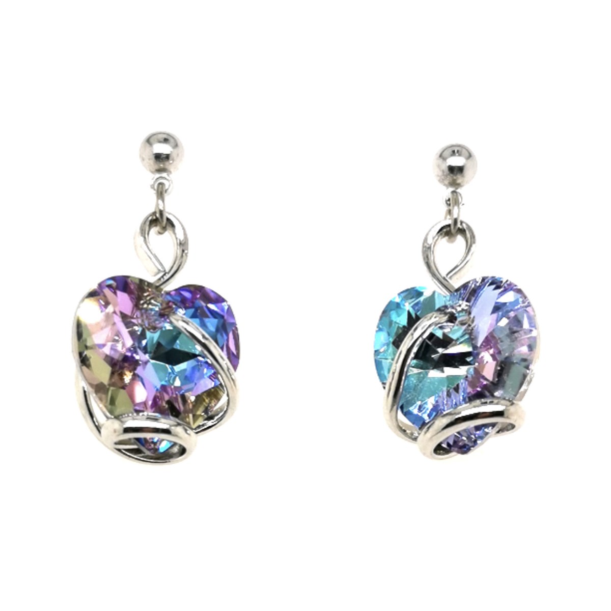 Boucles d'oreilles Andrea Marazzini coeur bleu