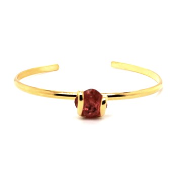 Bracelet Jonc Andréa Marazzini doré Ice fuchsia