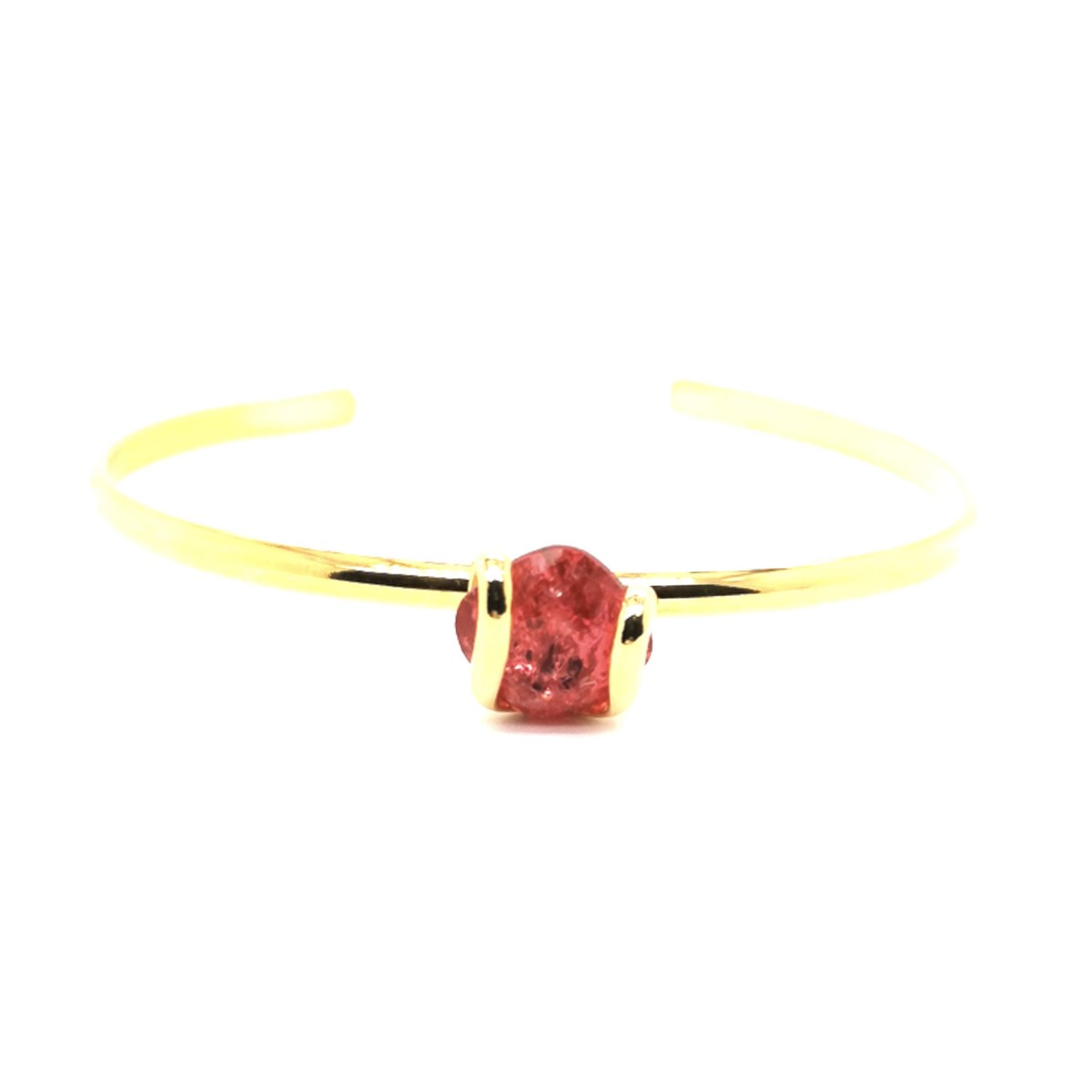 Bracelet Jonc Andréa Marazzini doré Ice fuchsia - vue 2
