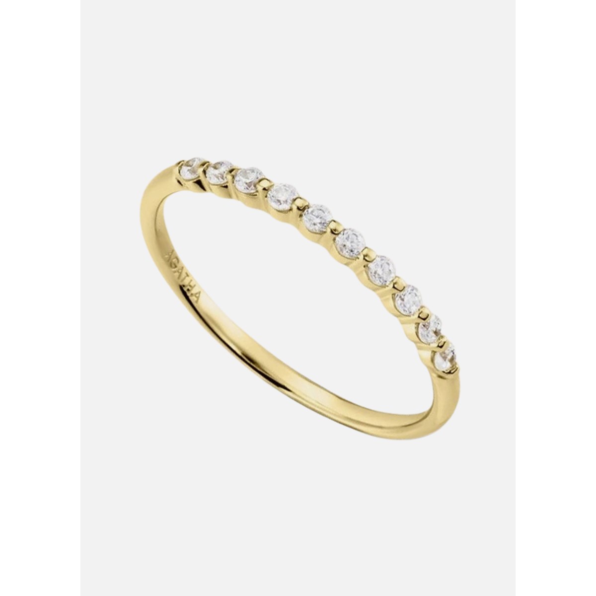 Bague fine Agatha Beloved dorée - vue 3