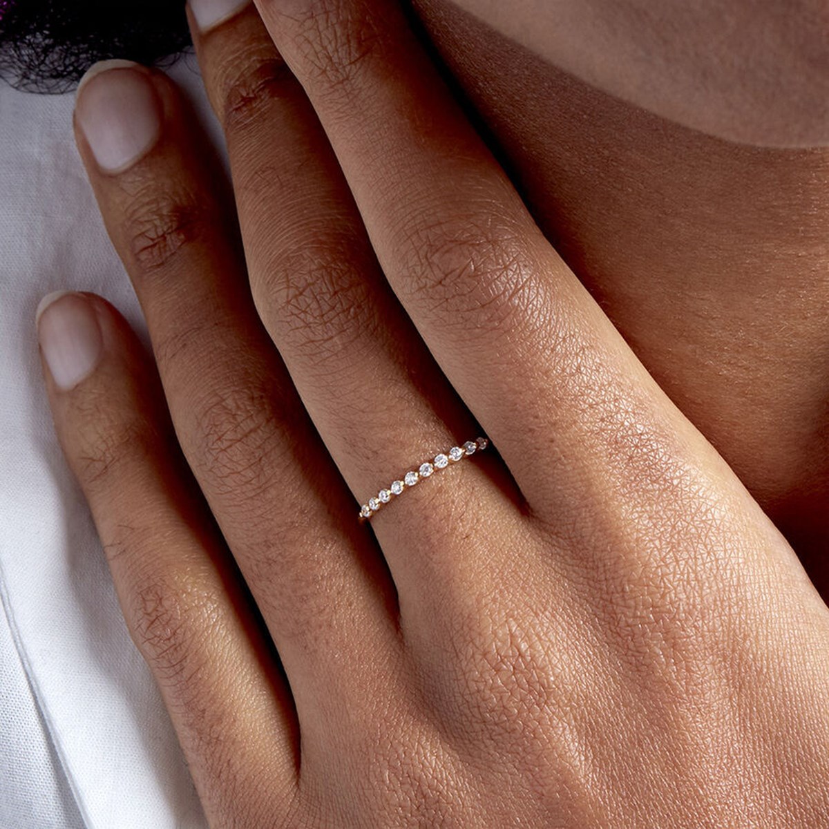 Bague fine Agatha Beloved dorée - vue 5
