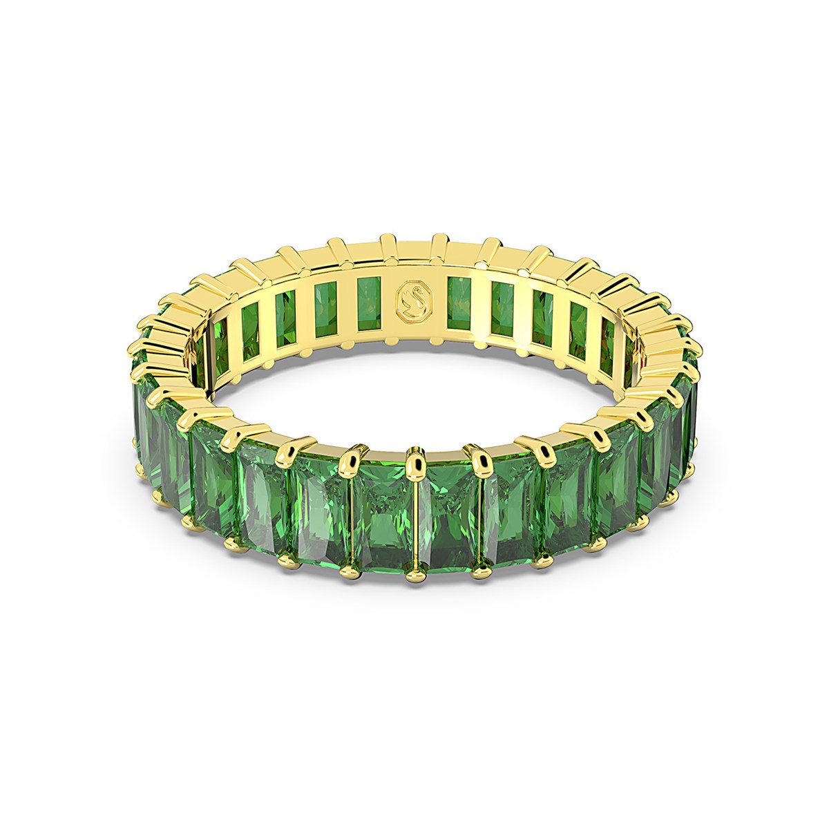 Bague Swarovski Matrix verte 52