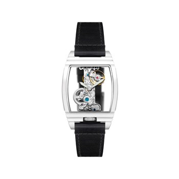 Discovery Wolver Bridge Mechanical - Montre homme - Mouvement automatique squelette 2 aiguilles - Blanc