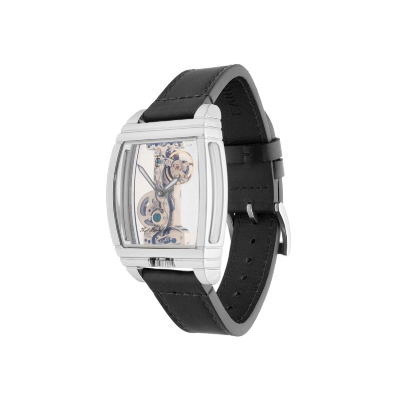 Discovery Wolver Bridge Mechanical - Montre homme - Mouvement automatique squelette 2 aiguilles - Blanc - vue 2