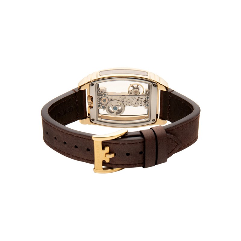 Discovery Wolver Bridge Mechanical - Montre homme - Mouvement automatique squelette 2 aiguilles - Marron - vue 5